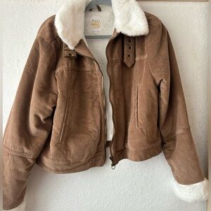 Warm Thick corduroy fleece jacket